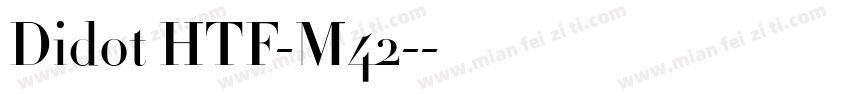 Didot HTF-M42-字体转换